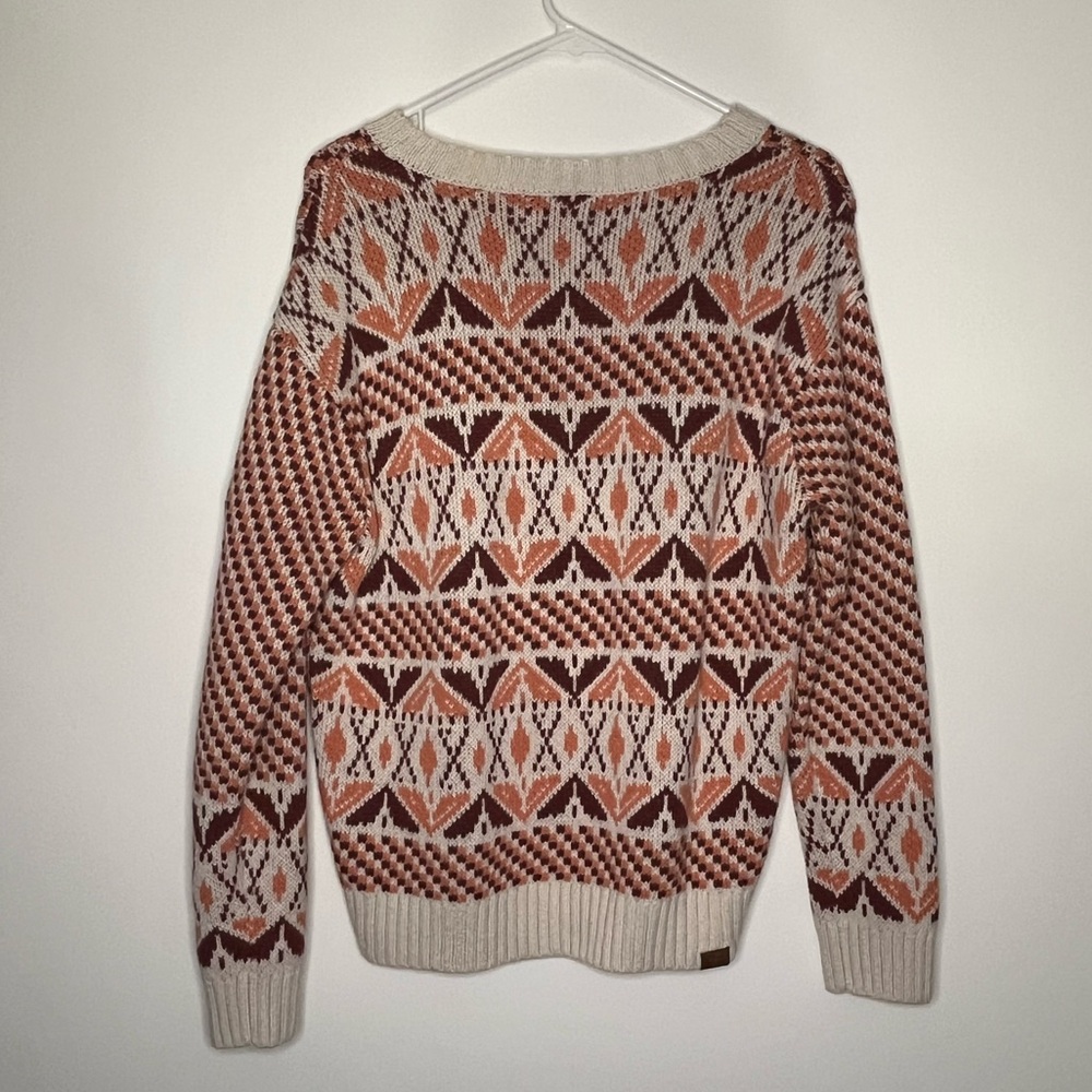 Roxy Wool Blend Patterned Sweater - image 2